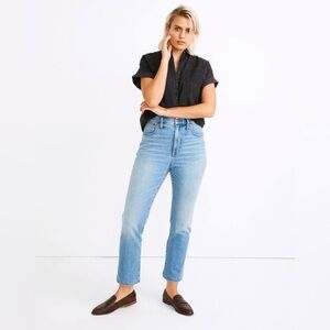 Madewell Slim Demi Boot Jeans in Denis Wash 31